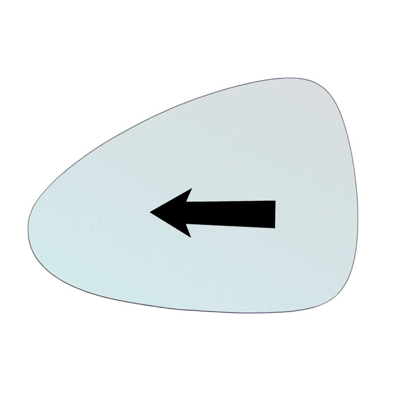 Vetro Asferico Lato SX-Guidatore Per Porsche PANAMERA (970) dal 2009-2017