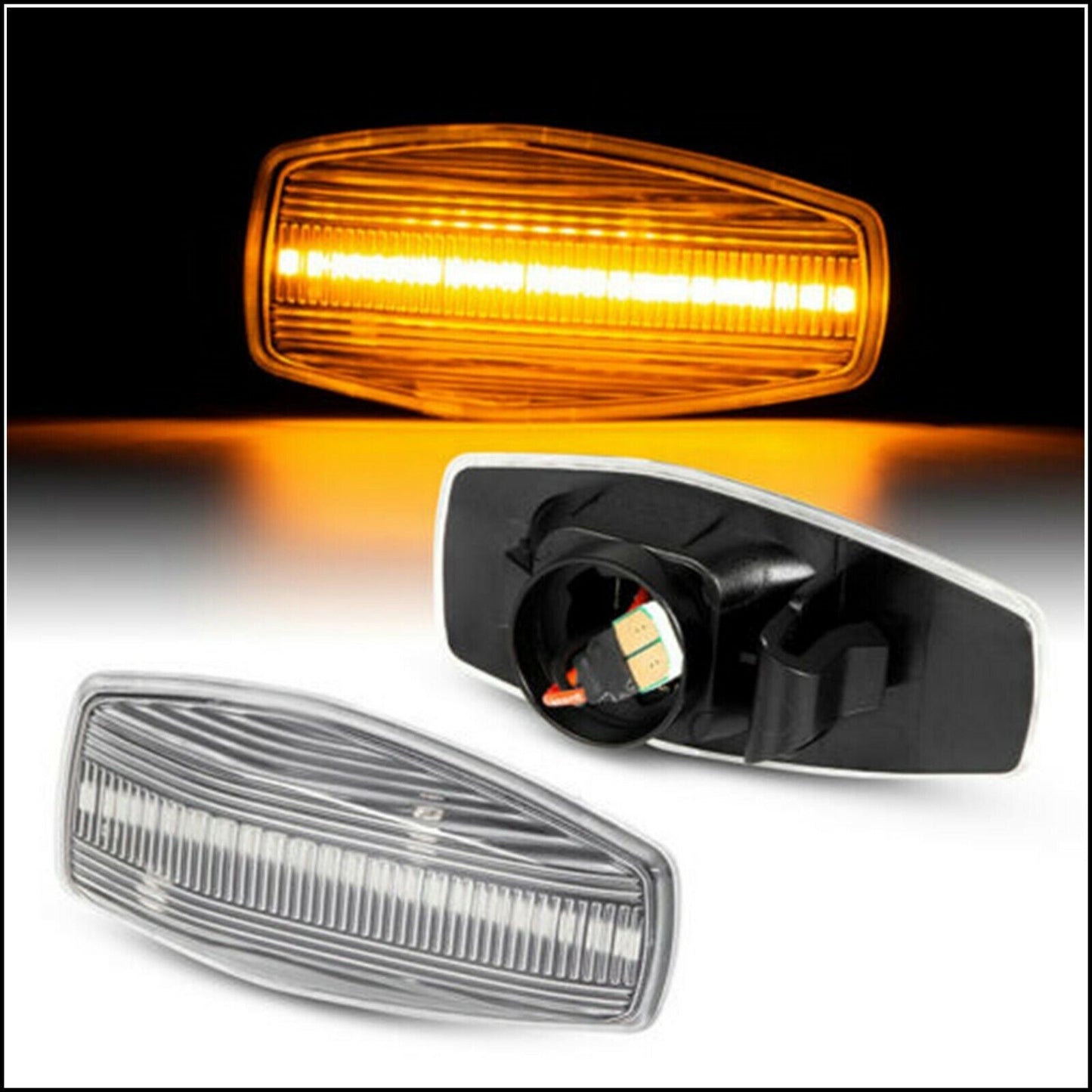 Indicatori Frecce Laterali a led Per Hyundai Matrix 2001-2010 art.71708 BIBA-RICAMBI