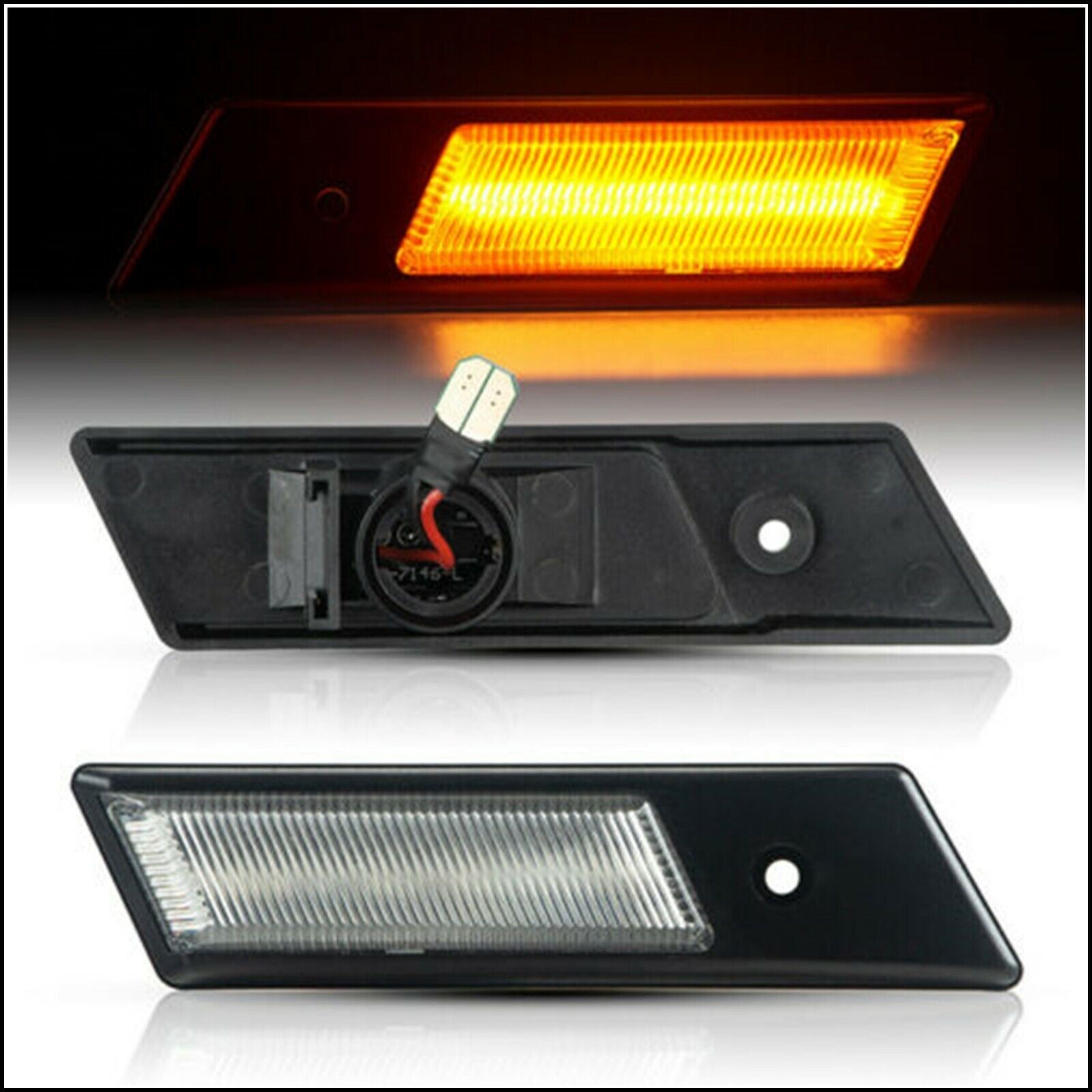 Indicatori Frecce Laterali a led Per BMW Serie 3 (E30) 1987>1994 art.7146 BIBA-RICAMBI