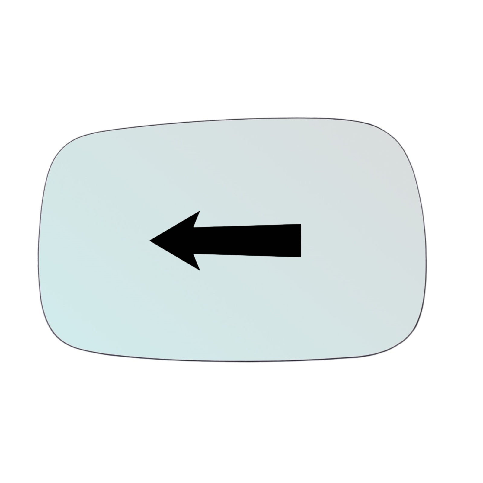 Vetro Specchio Retrovisore Lato SX-Guidatore Per Maggiolino II dal 1974>