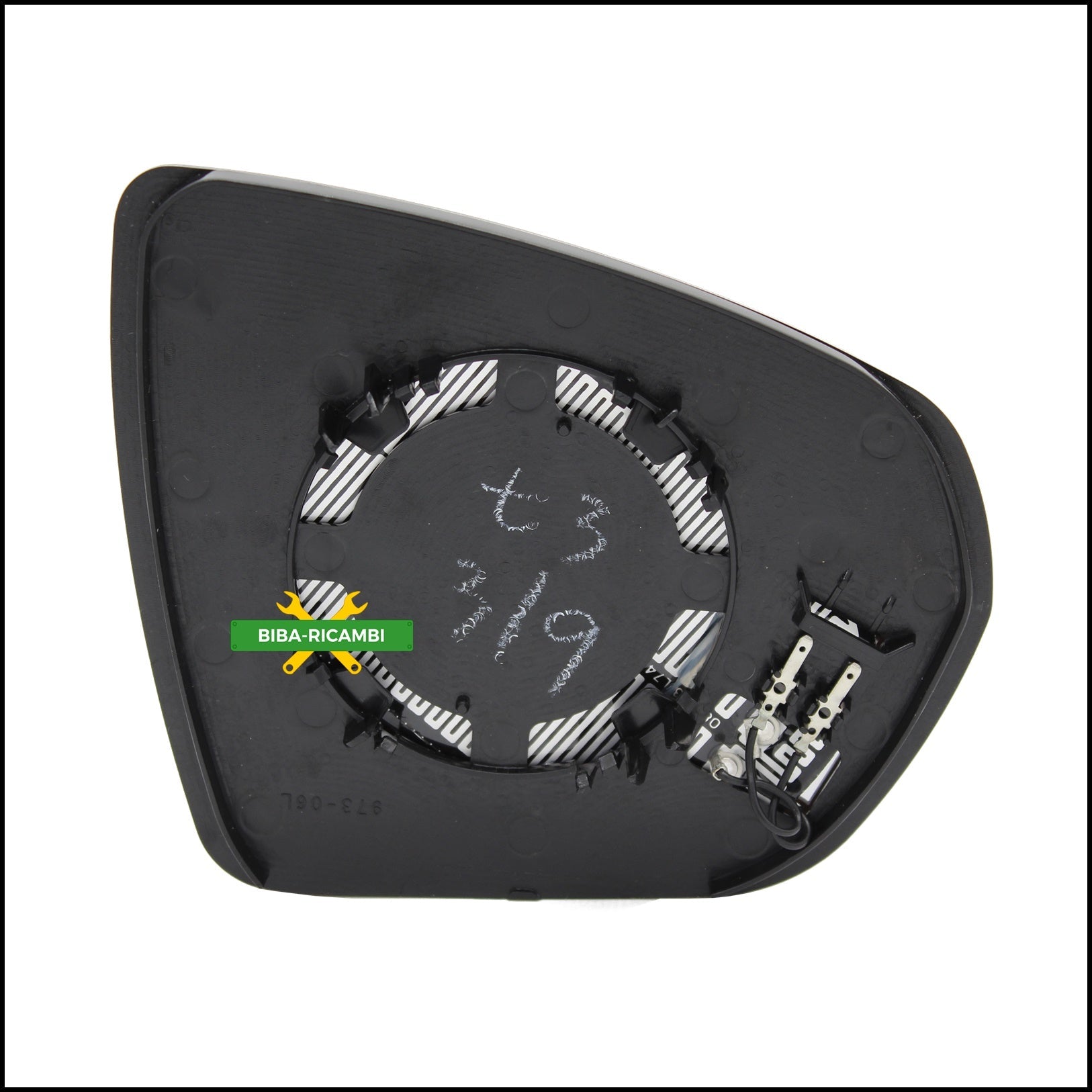 V. Piastra Specchio Retrovisore Termica Lato Sx-Guidatore Per Peugeot 3008 Suv (M) dal 2016> BIBA-RICAMBI