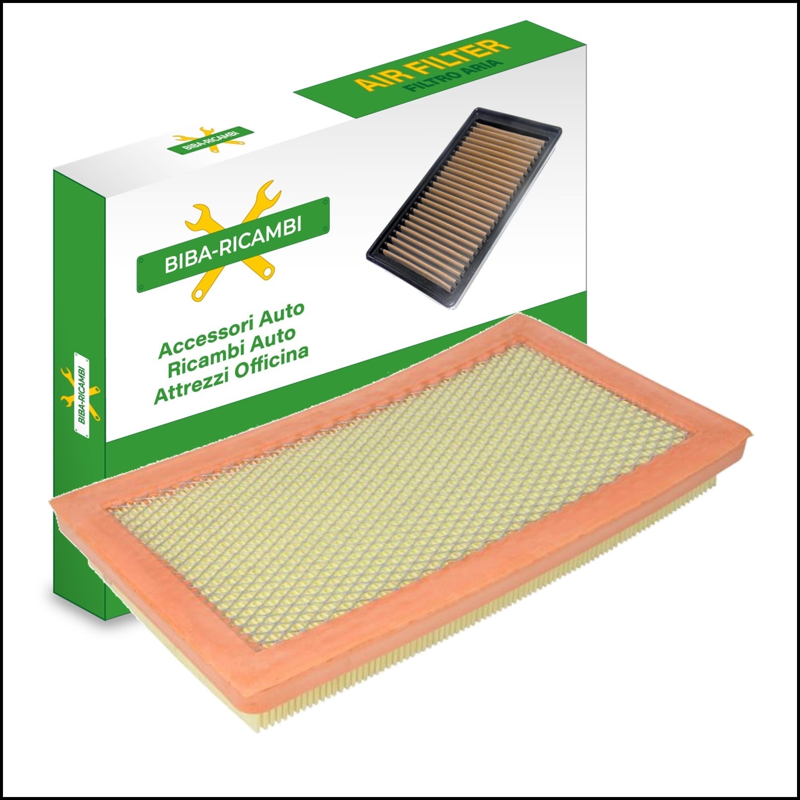 Filtro Aria Motore Adattabile Alfa Romeo 33 1.8 Diesel 54/62kw dal 1986> BIBA-RICAMBI