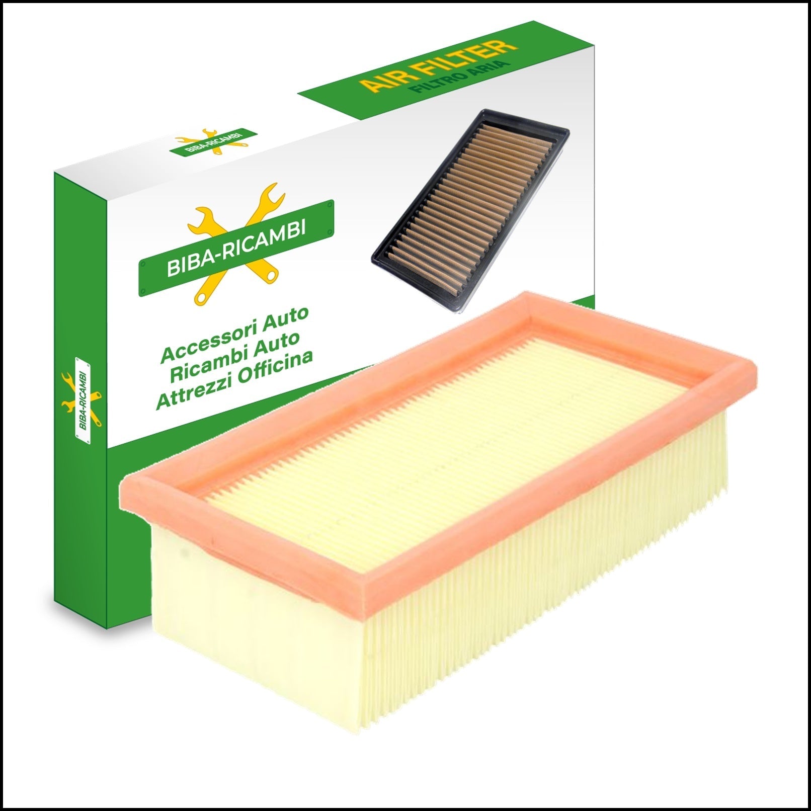 Filtro Aria Motore Adattabile Rover 400 II (XW) 414 Benzina 66/70/76kw dal 1990> BIBA-RICAMBI