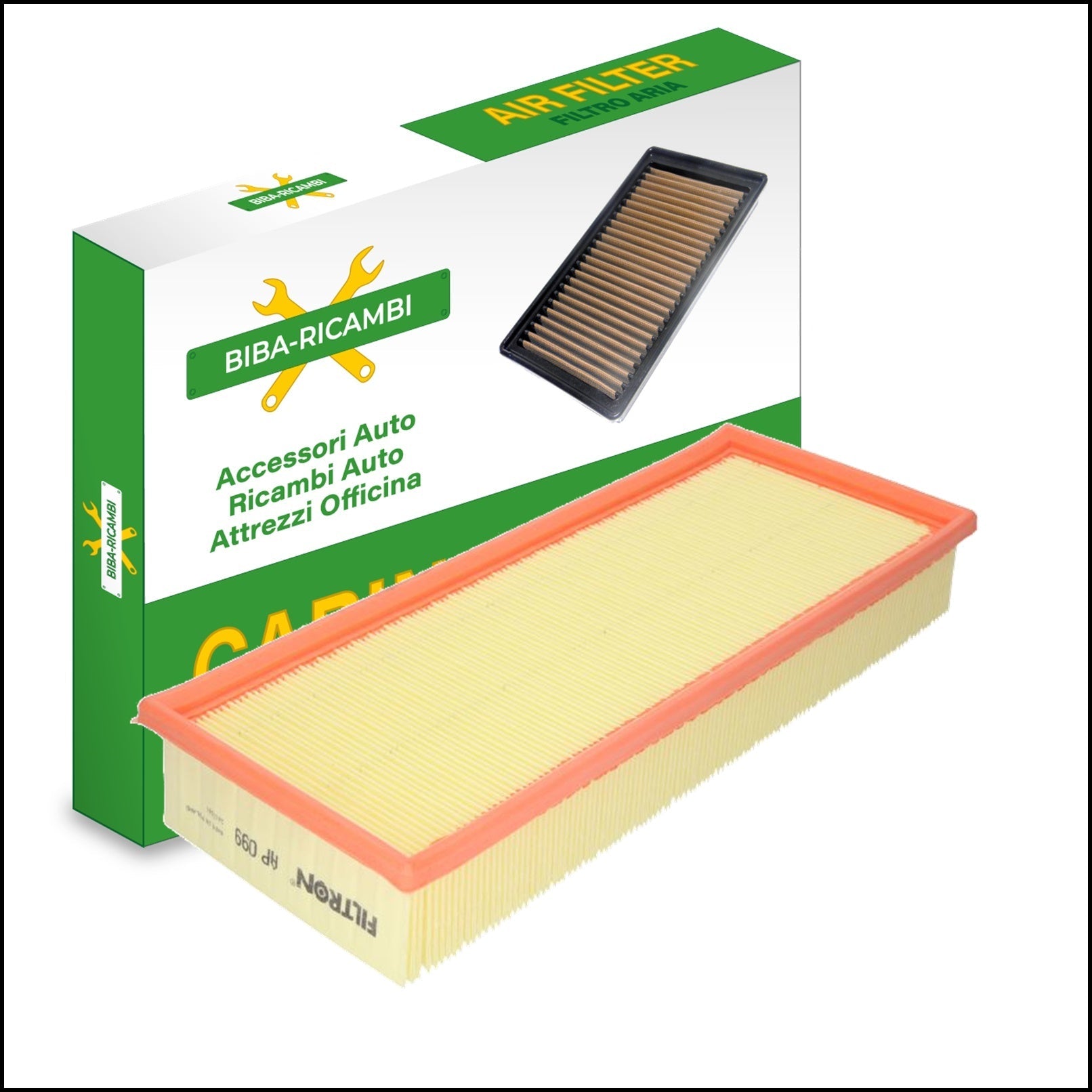 FILTRO ARIA MOTORE MISURE 368x150x57 | art.6276 BIBA-RICAMBI