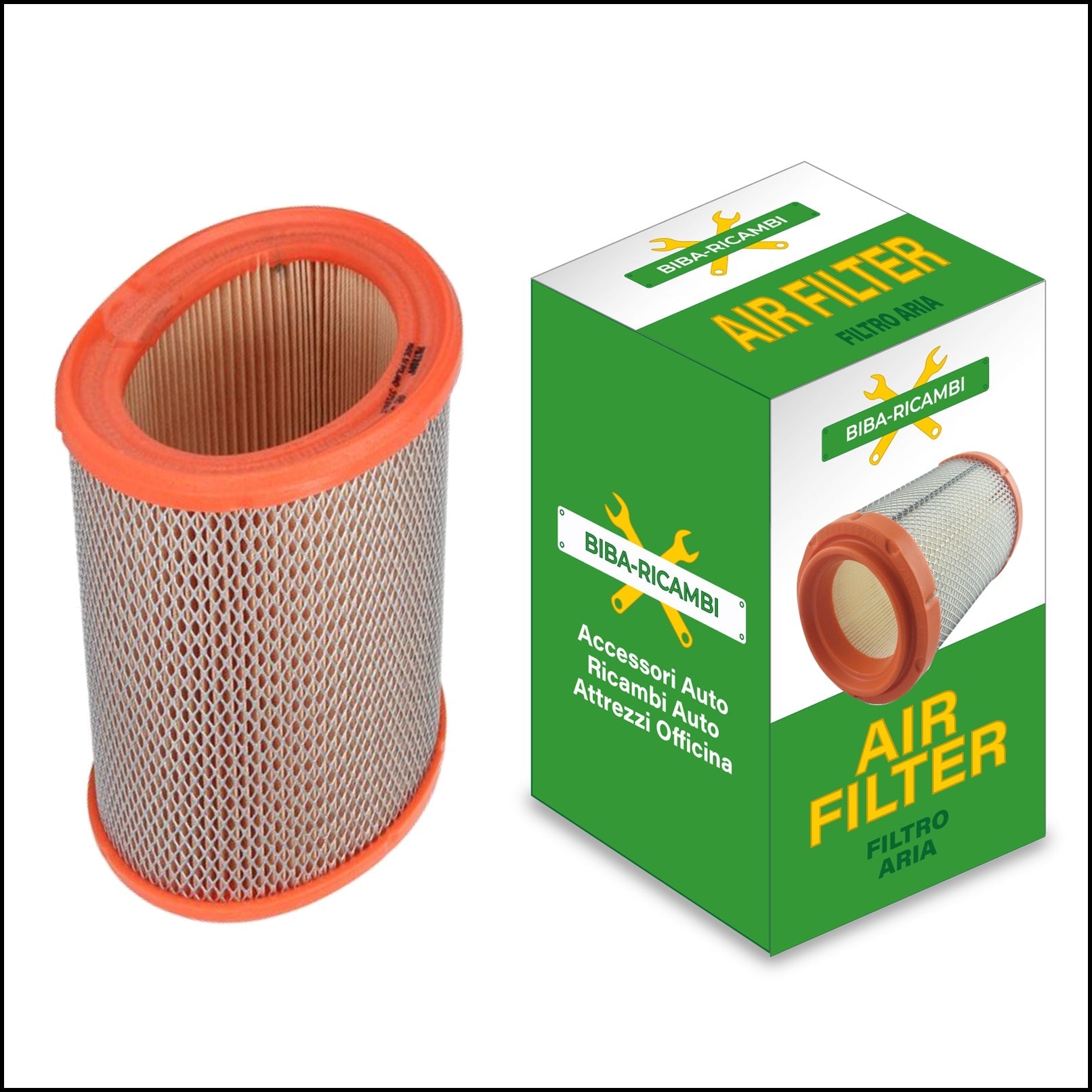 Filtro Aria Motore Adattabile Peugeot 306 1.1 Benzina 44kw/60cv dal 1994> BIBA-RICAMBI