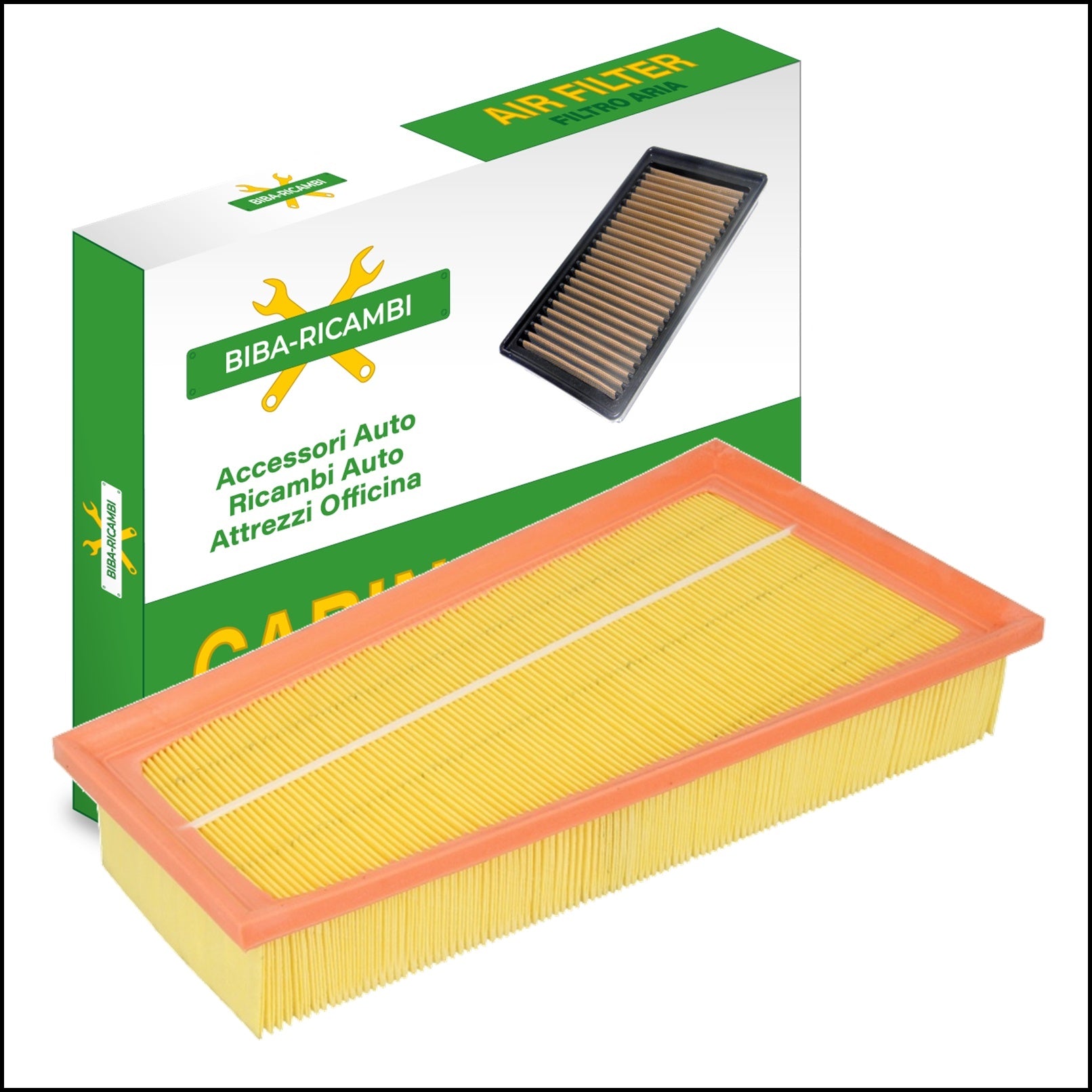 Filtro Aria Motore Adattabile Peugeot 306 2.0 Benzina 97kw/132cv dal 1998> BIBA-RICAMBI