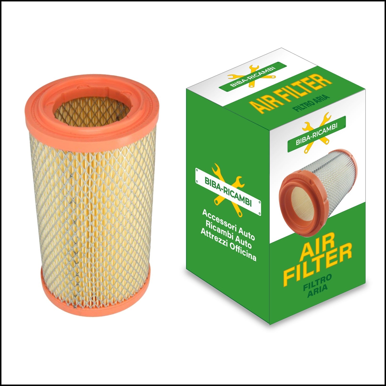 Filtro Aria Motore Adattabile Citroen ZX (N2) 1.9 Diesel 66kw,90cv dal 1996-2000 BIBA-RICAMBI