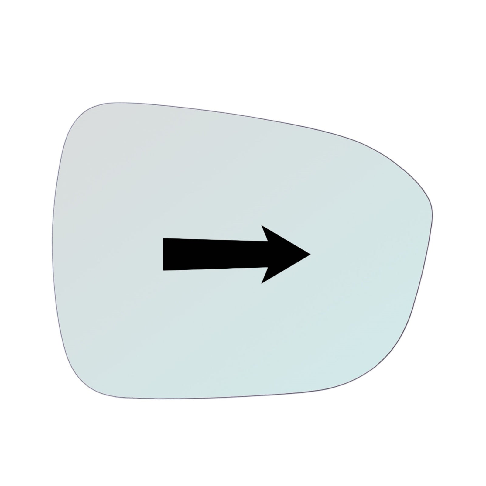 Vetro Specchio Retrovisore Lato DX-Passeggero Per Nissan JUKE II (F16) dal 2019>