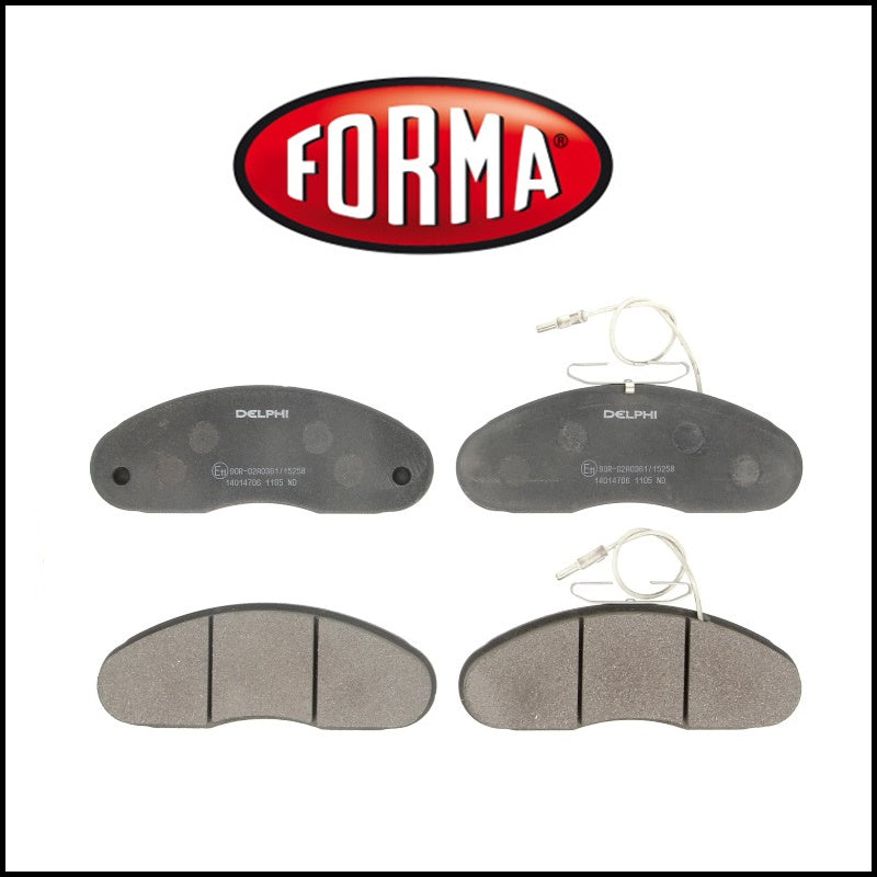 Kit 4 Pastiglie Freno Anteriori Mercedes | Nissan Cabstar | Trade | Renault B | Messenger (verificare bene la forma) art.792 BIBA-RICAMBI