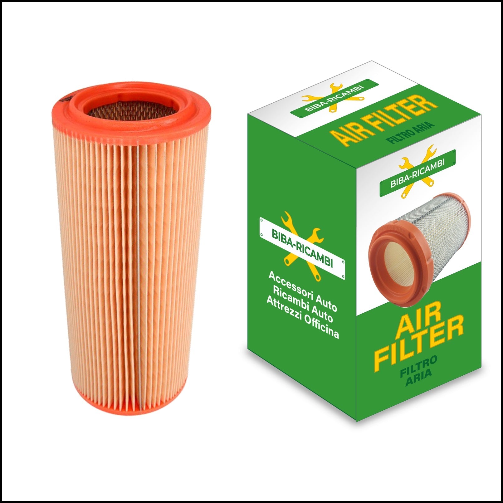 Filtro Aria Motore Adattabile Fiat Idea (350) 1.900 Diesel 74kw/101cv dal 2003> BIBA-RICAMBI