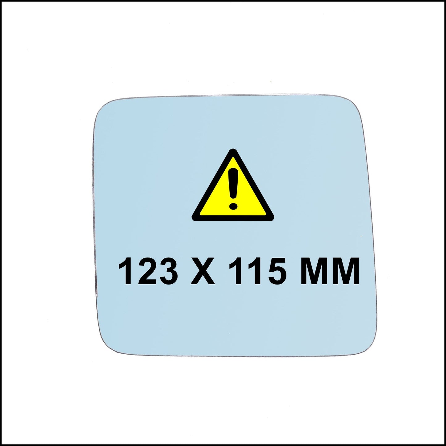 Vetro Specchio Retrovisore Asferico Lato DX Compatibile Per M.B Serie 124 (W124) 1984-1993 BIBA-RICAMBI