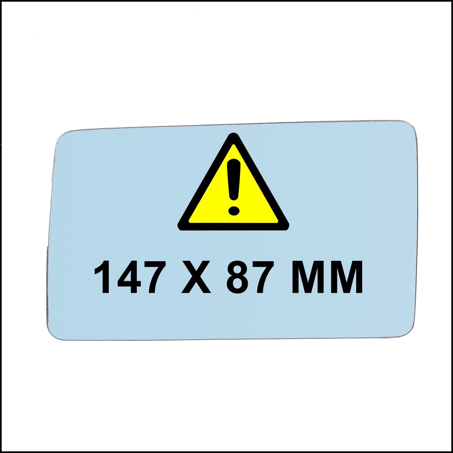 Vetro Specchio Retrovisore Asferico Lato SX Compatibile Per M.B Serie 124 (W124) 1984-1993 BIBA-RICAMBI