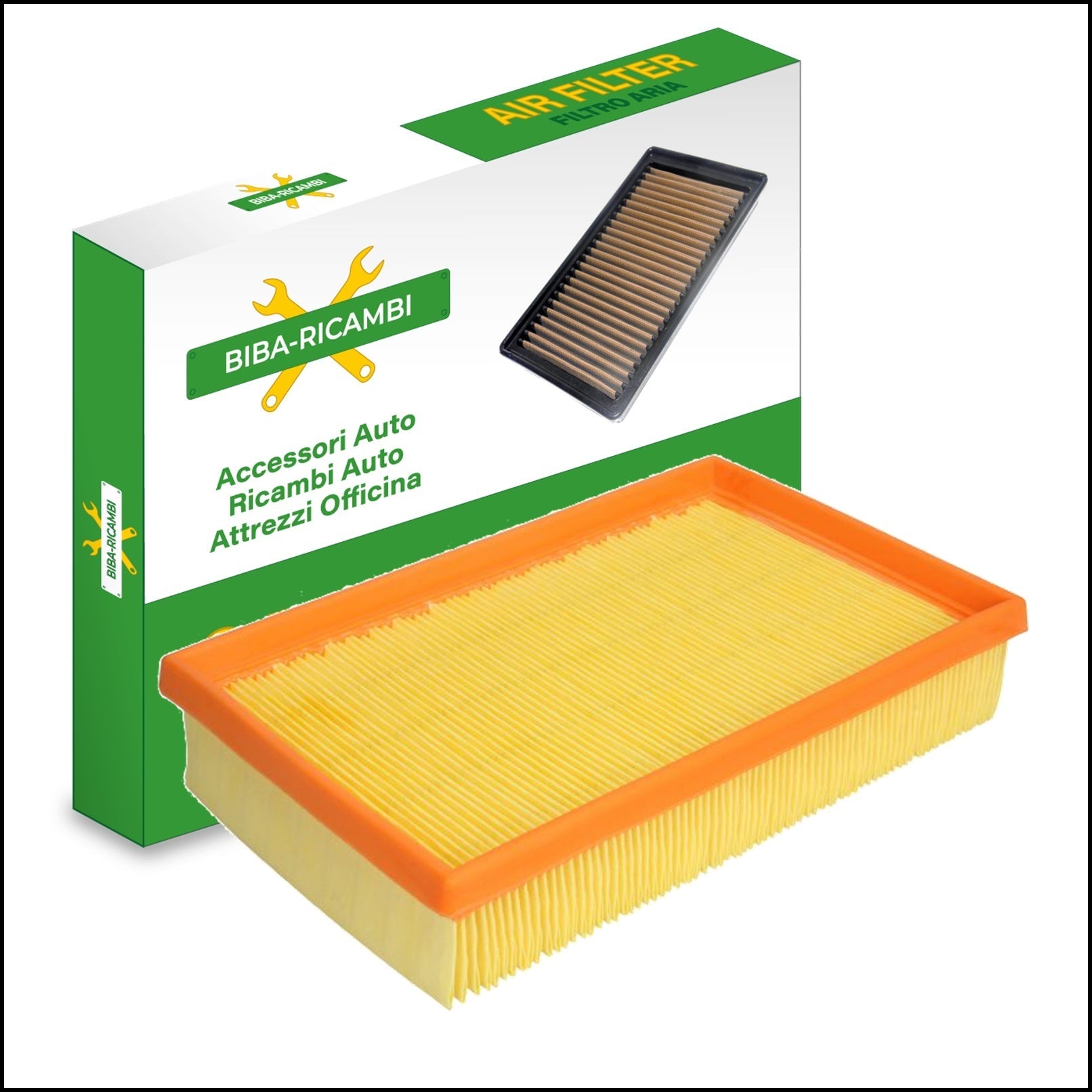 Filtro Aria Motore Adattabile Suzuki Wagon R+ 1.0 Benzina 39kw/53cv dal 2001> BIBA-RICAMBI