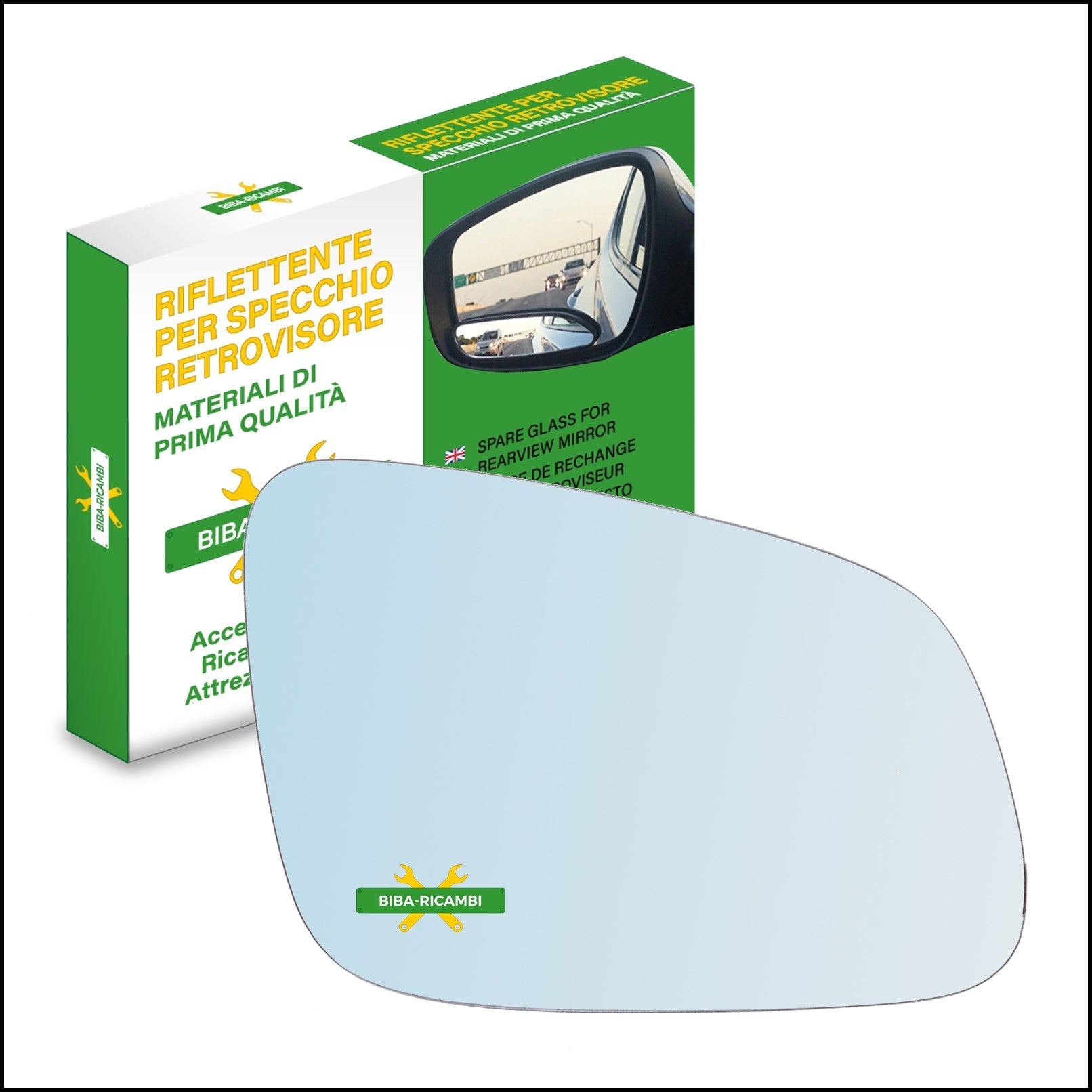 Vetro Specchio Retrovisore Lato DX Compatibile Per Chevrolet Cruze II Dal 2015> BIBA-RICAMBI