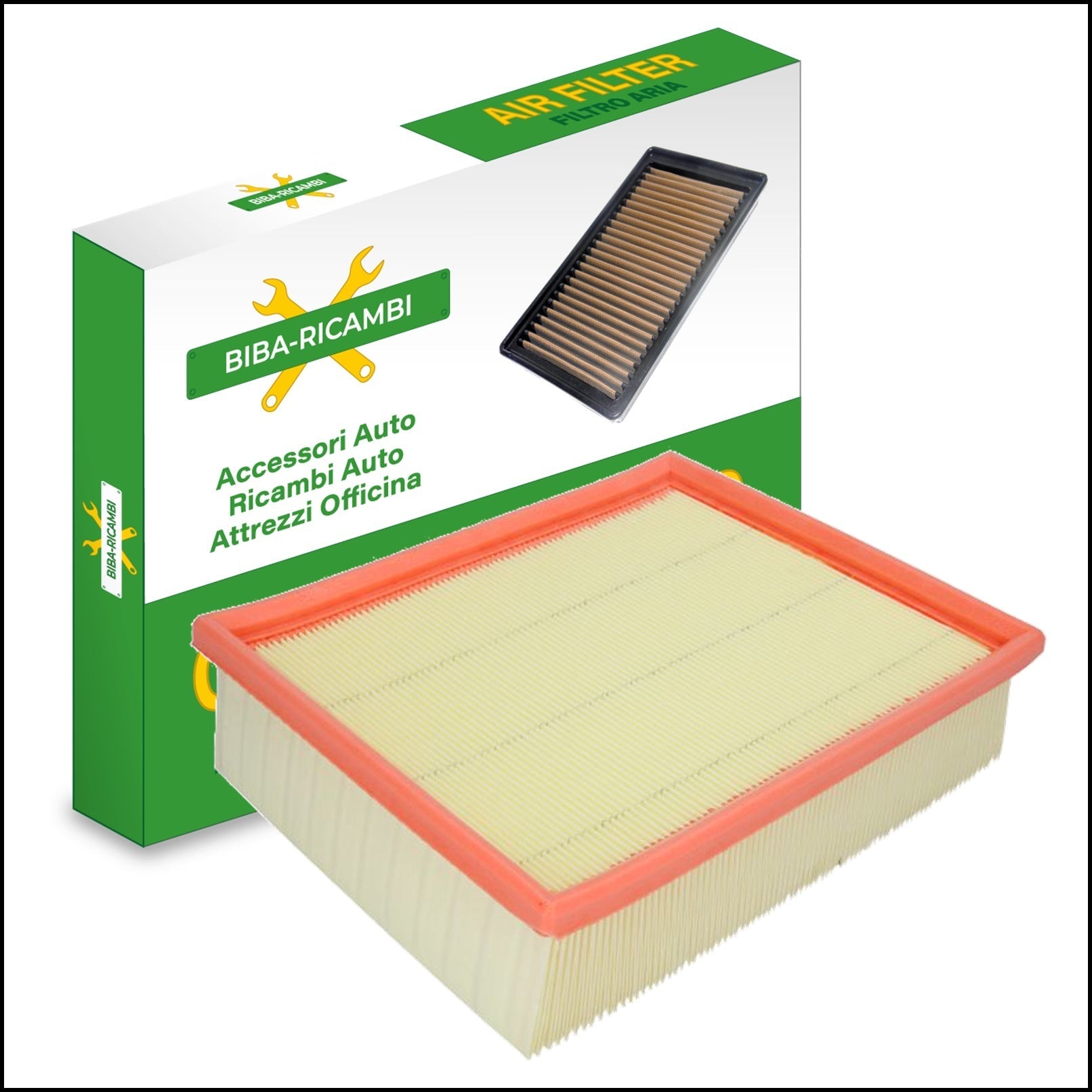 FILTRO ARIA MOTORE MISURE 230x193x62 | art.6734 BIBA-RICAMBI
