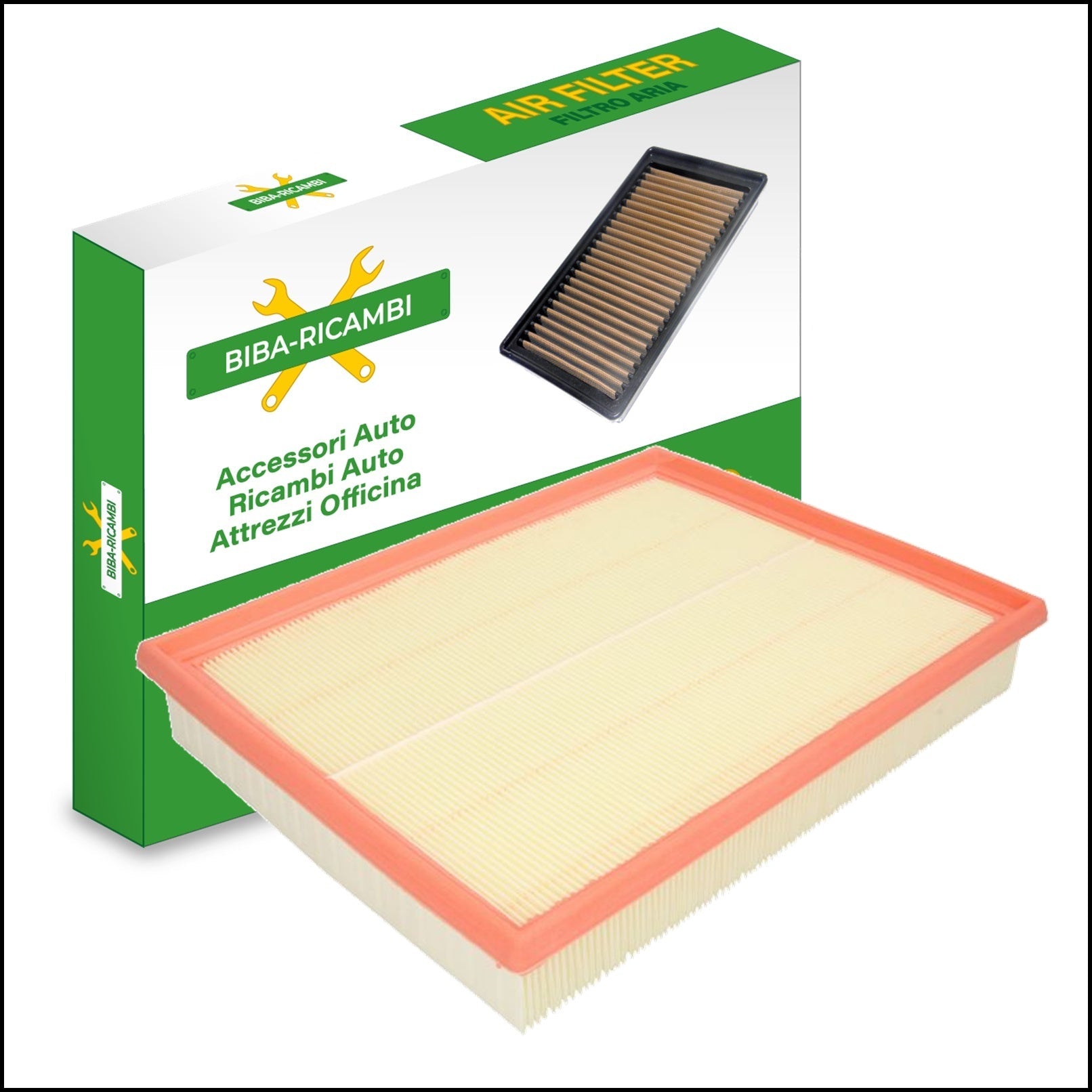 Filtro Aria Motore Adattabile Opel Vectra C 1.6 Benzina 74/77kw dal 2004> BIBA-RICAMBI