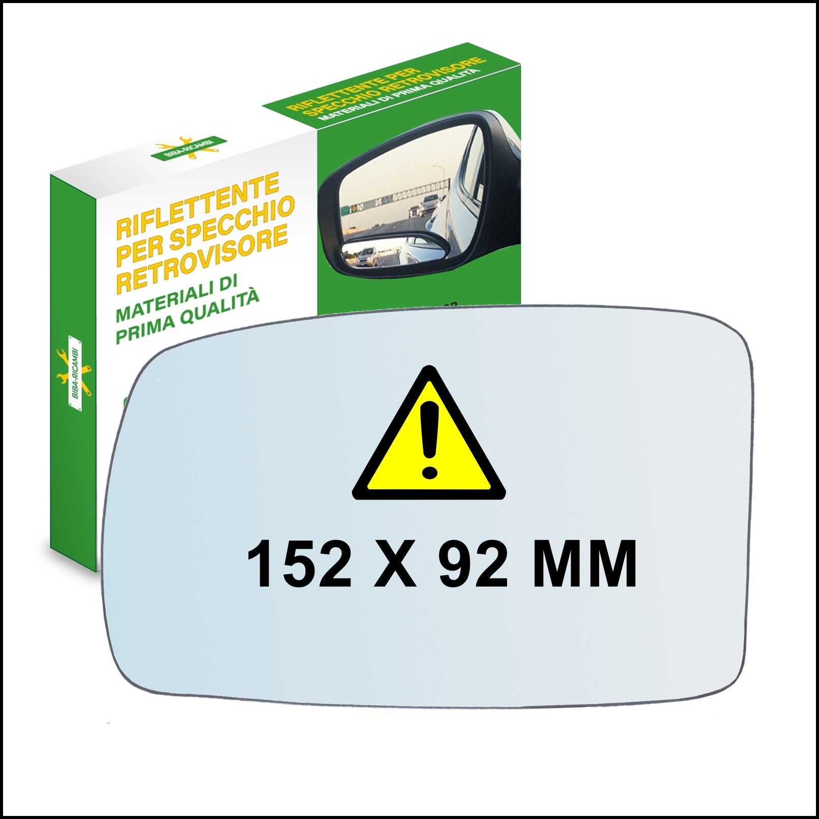 Vetro Specchio Retrovisore Lato DX-Passeggero Compatibile Per Peugeot 205 II dal 1987-1990 BIBA-RICAMBI