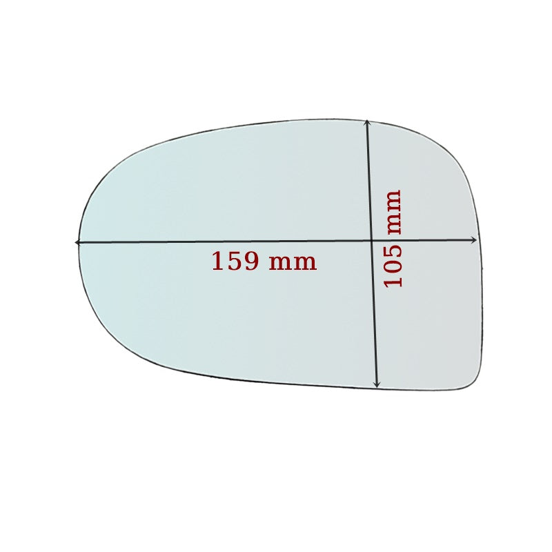Vetro Retrovisore Asferico Lato SX Per Subaru Vivio dal 1992-1998