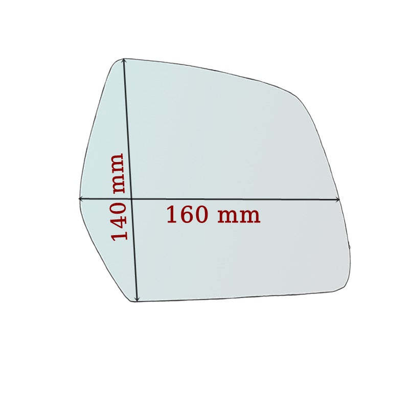 Vetro Specchio Retrovisore Lato SX-Guidatore Compatibile Per Mahindra KUV 100