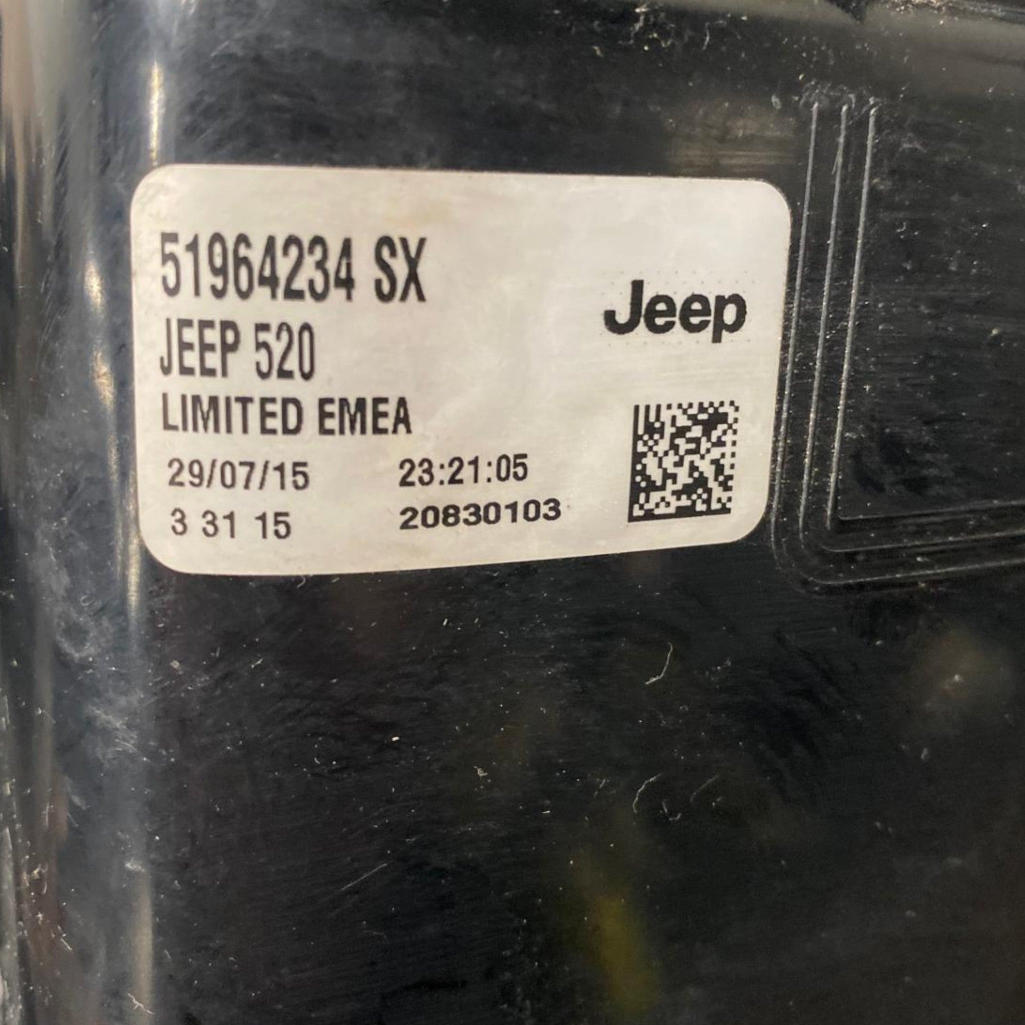 Stop / fanale alogeno posteriore sinistro (sx) Jeep Renegade (2014-) Cod: 51964234