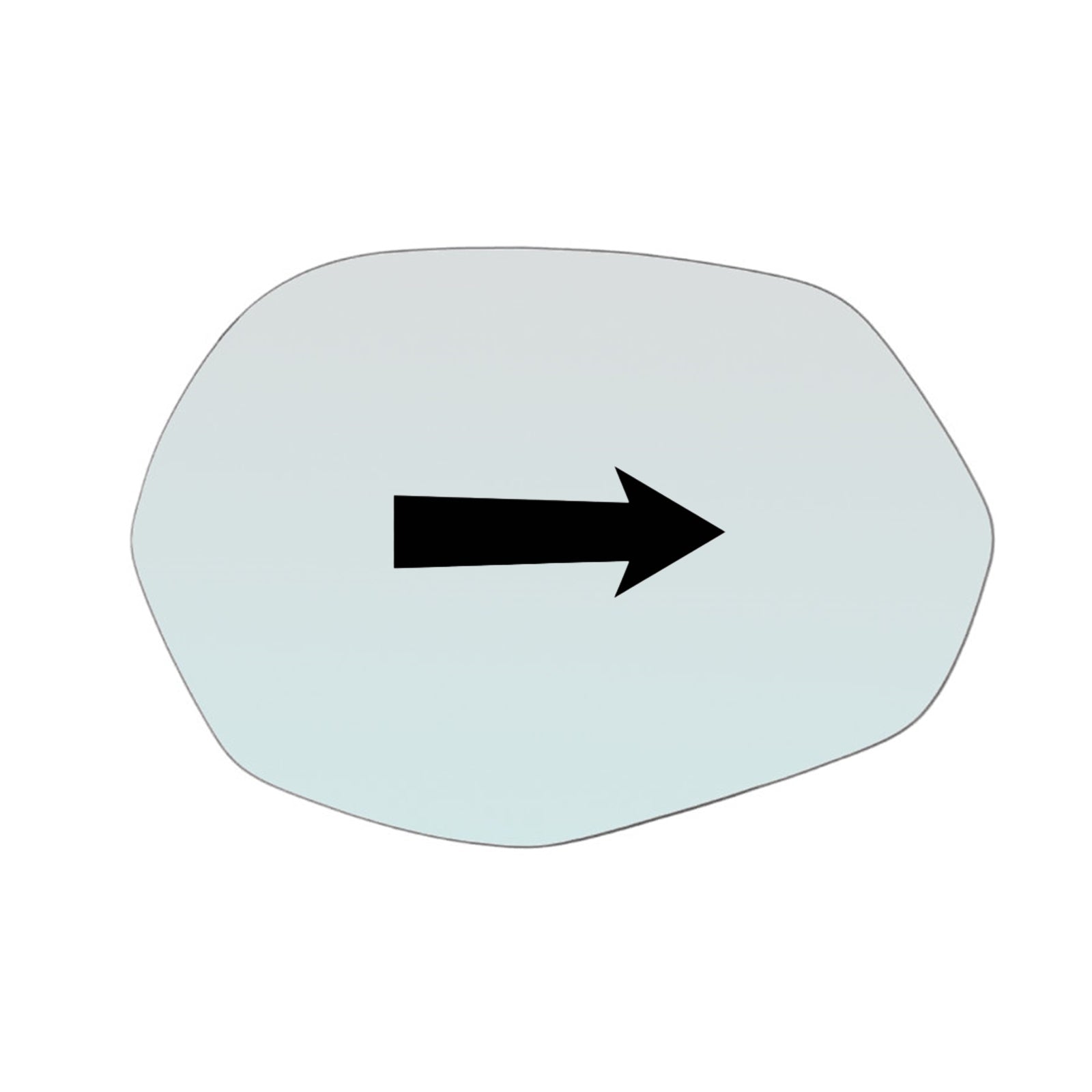 Vetro Specchio Retrovisore Lato DX Per Peugeot 3008 III dal 2023>..