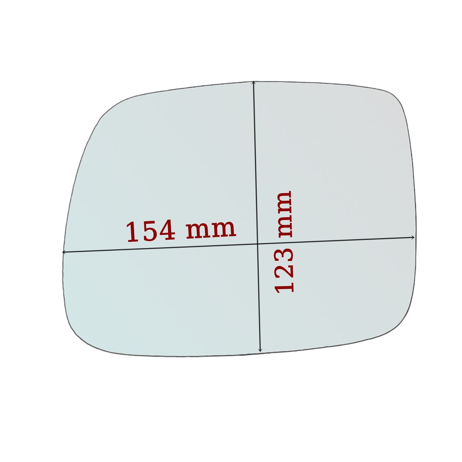 Vetro Specchio Retrovisore Lato SX-Guidatore Per Mercedes Vaneo 1998-2002