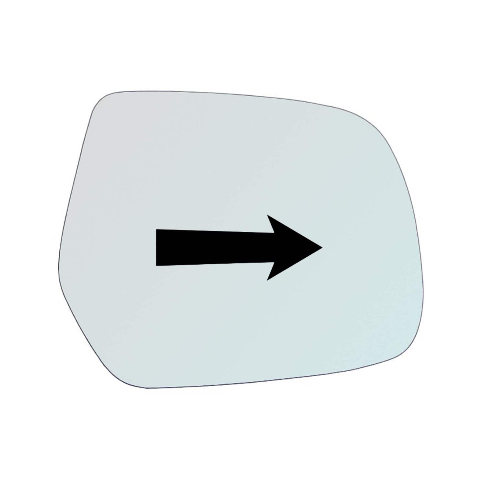 Vetro Specchio Retrovisore Lato DX Per Mazda BT-50 dal 2006-2015