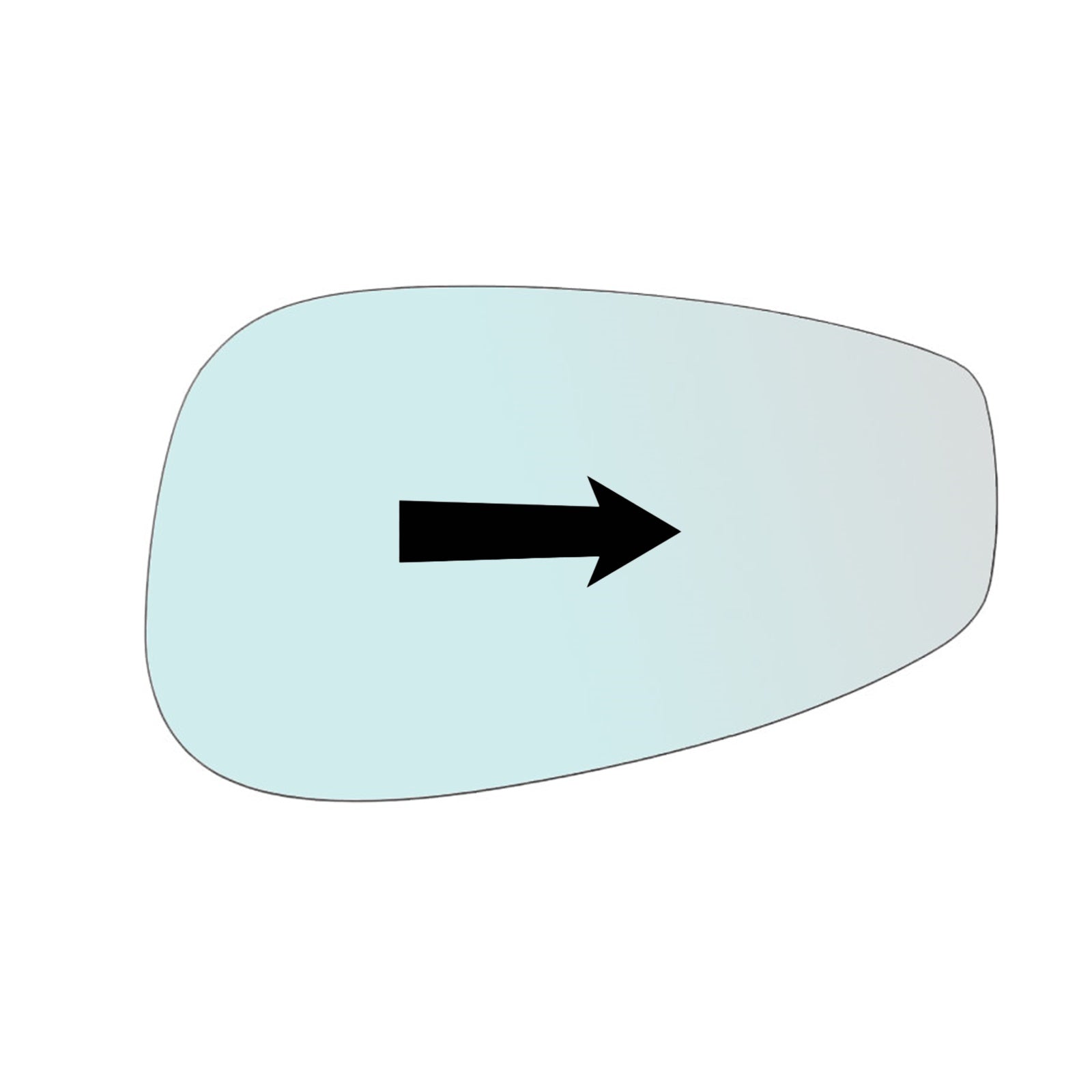 Vetro Specchio Retrovisore BLUE Lato DX Per Ferrari F8 Tributo dal 2018>