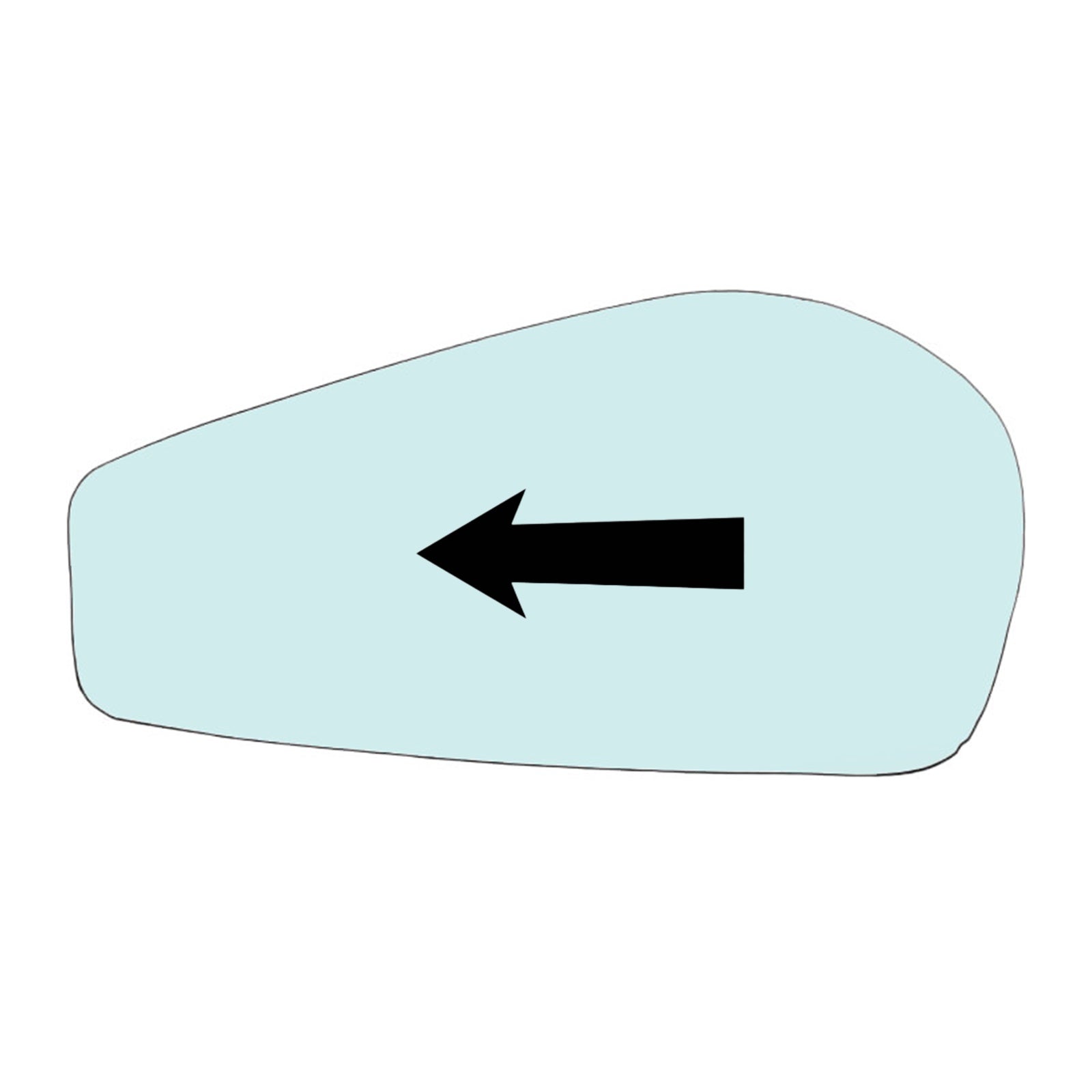 Vetro Specchio Retrovisore Lato SX-Guidatore Per Ferrari F430 dal 2005>