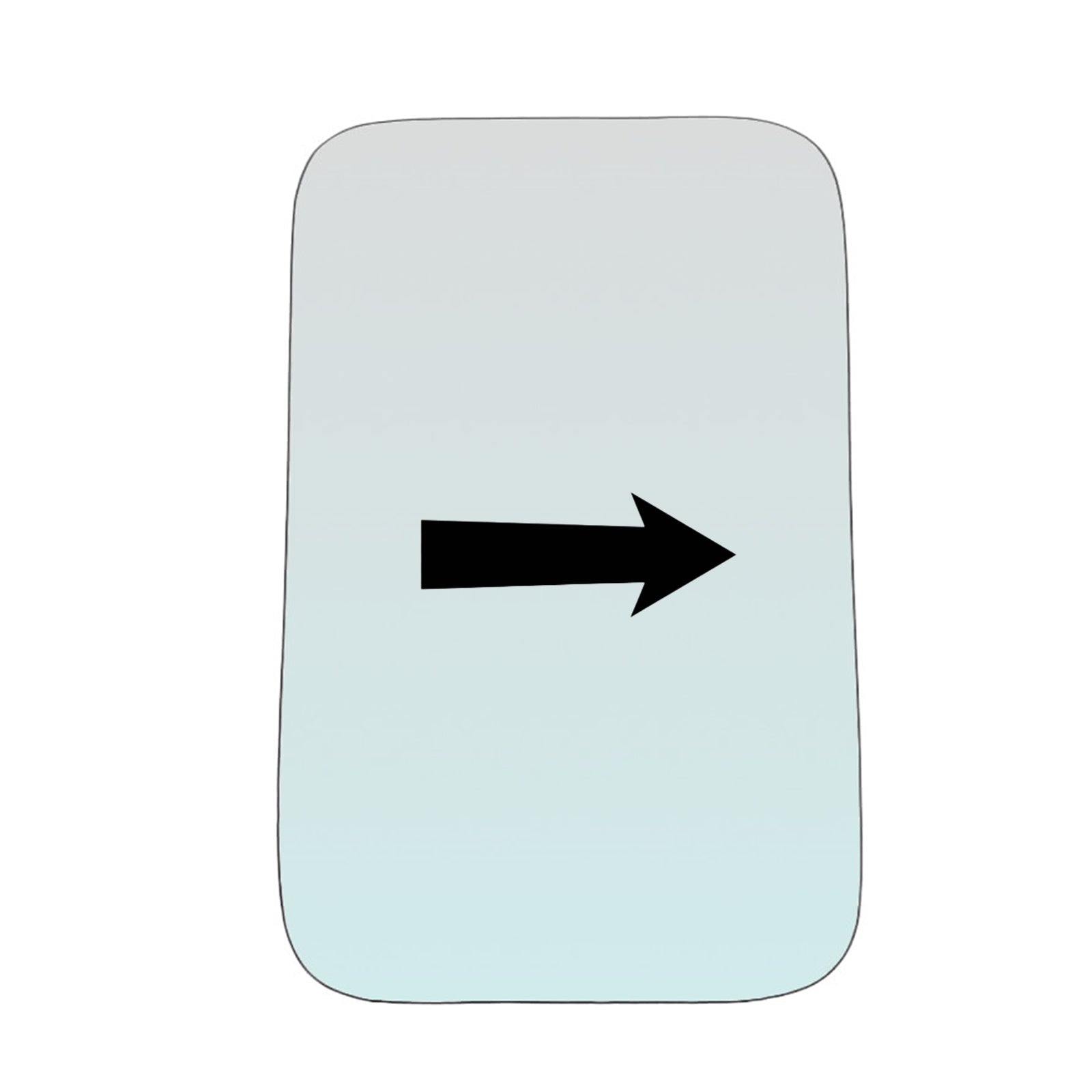 Vetro Specchio Retrovisore Lato DX-Passeggero Per Piaggio Porter dal 1993>