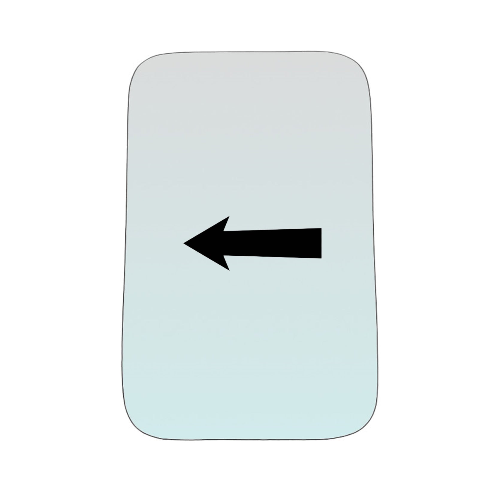 Vetro Specchio Retrovisore Lato SX-Guidatore Per Piaggio Porter dal 1993>