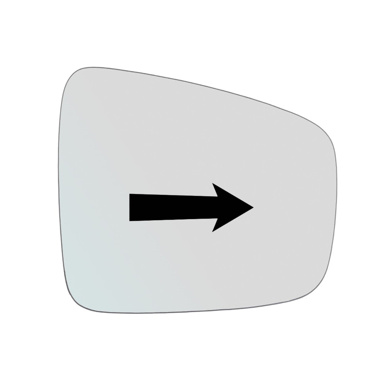 Vetro Specchio Retrovisore Lato DX-Passeggero Per Dacia Spring dal 2020>