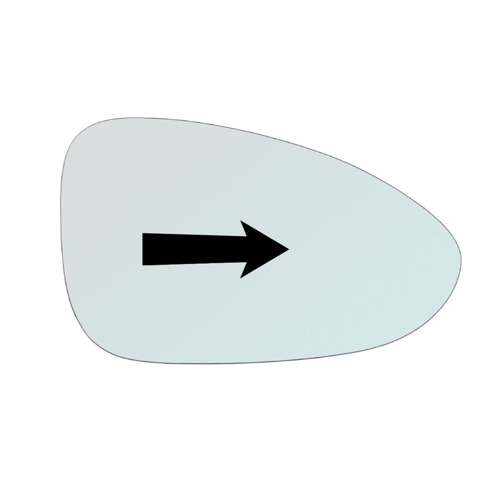 Vetro Specchio Lato DX-Passeggero Per Porsche Panamera (195x118) !!!