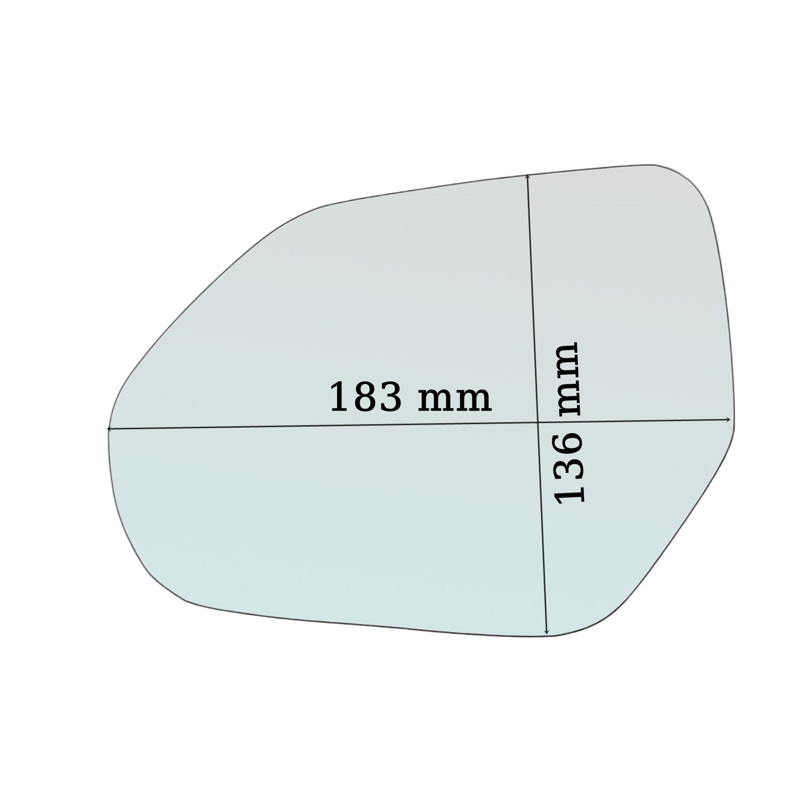 Vetro Specchio Lato SX-Guidatore Per Lamborghini URUS dal 2018>