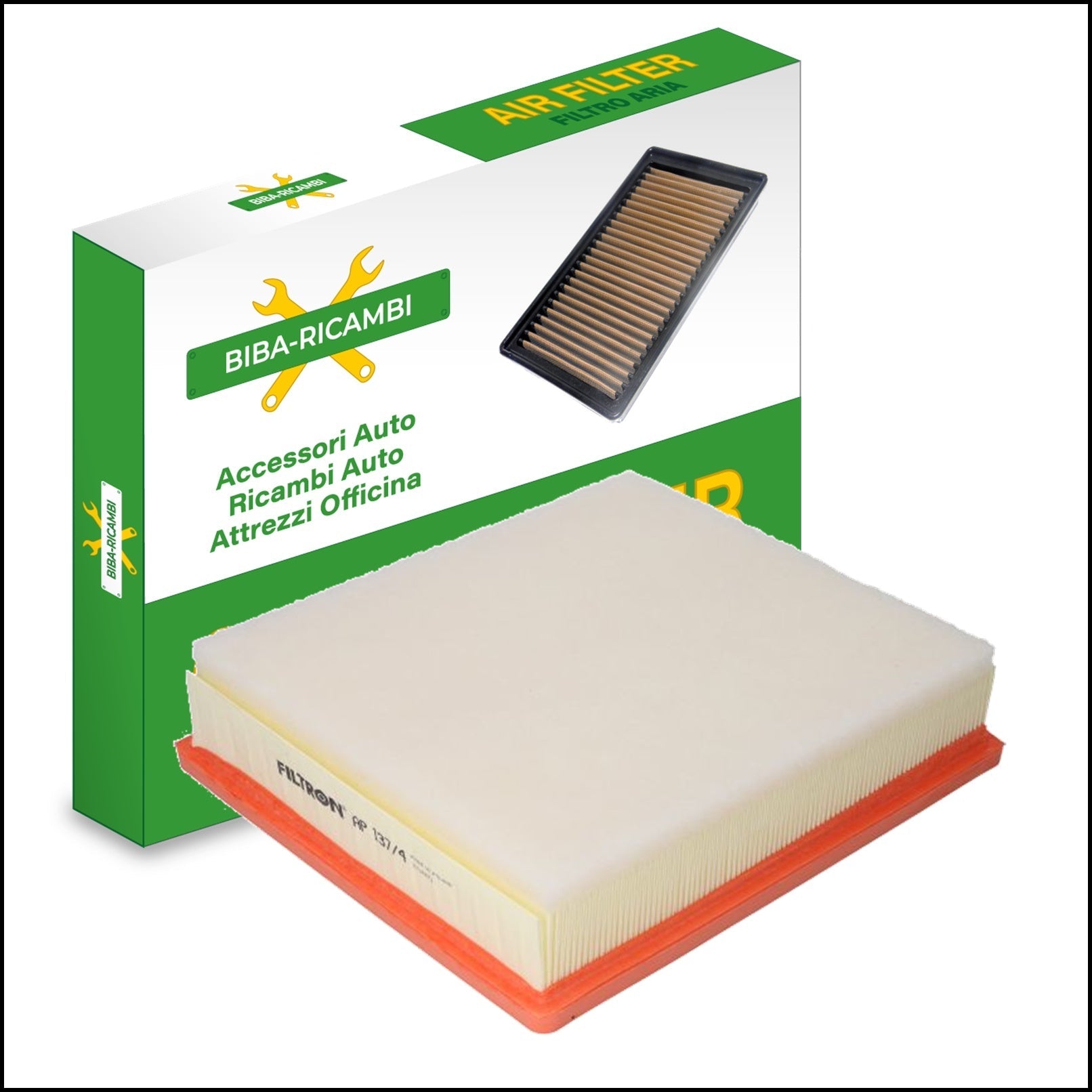 FILTRO ARIA MOTORE MISURE 284x249x65 | art.9413 BIBA-RICAMBI