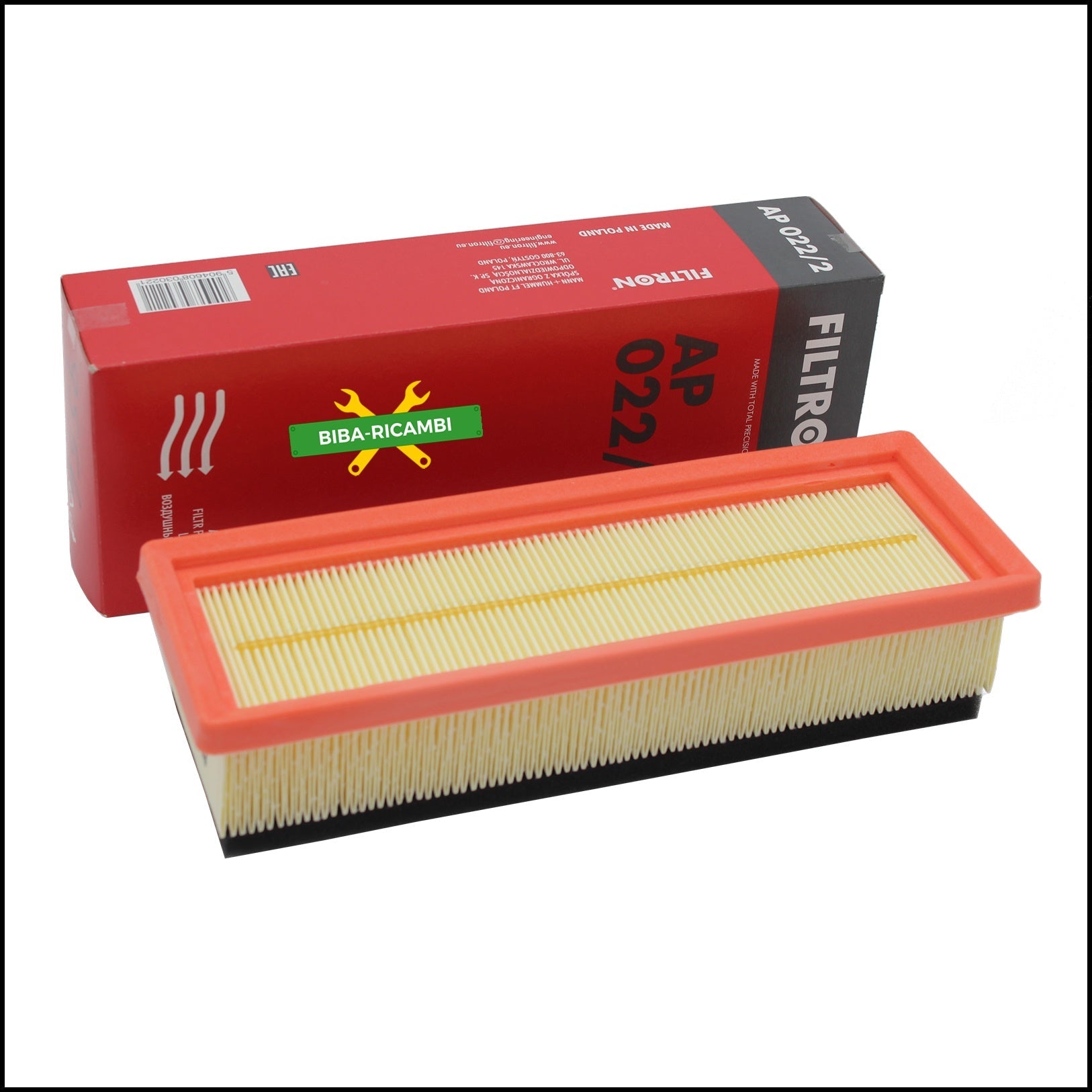 Filtro Aria Motore Adattabile Lancia Ypsilon II (312) 1.200 49-51kw dal 2011> BIBA-RICAMBI