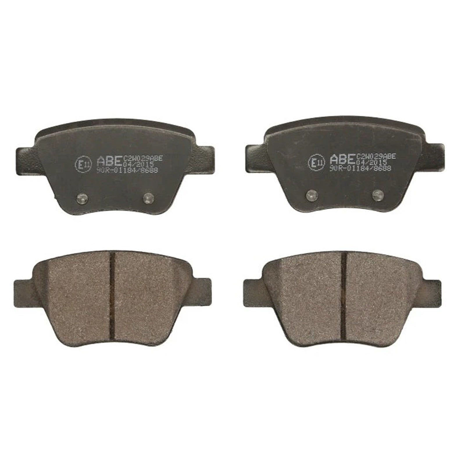 Kit 4 Rear Brake Pads Compatible For Audi A3 From 2003-2012