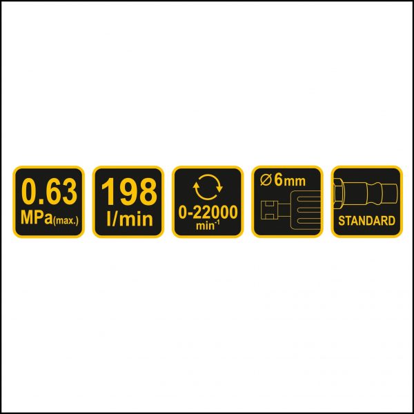 Smerigliatrice Pneumatica Diritta art.81108 VOREL