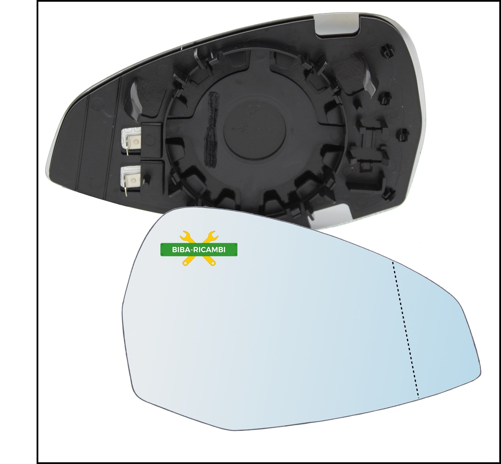 Piastra Specchio Retrovisore Lato Dx-Passeggero Per Audi A4 Allroad II (8WH) dal 2016> BIBA-RICAMBI