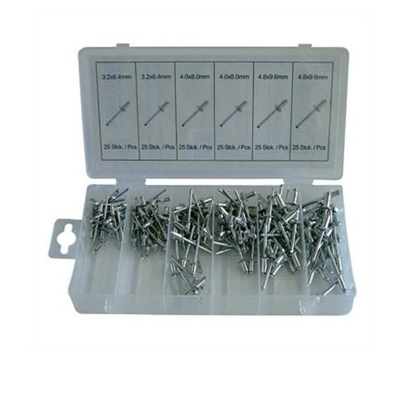 Assortimento di rivetti ciechi (Pop) in alluminio ASTA