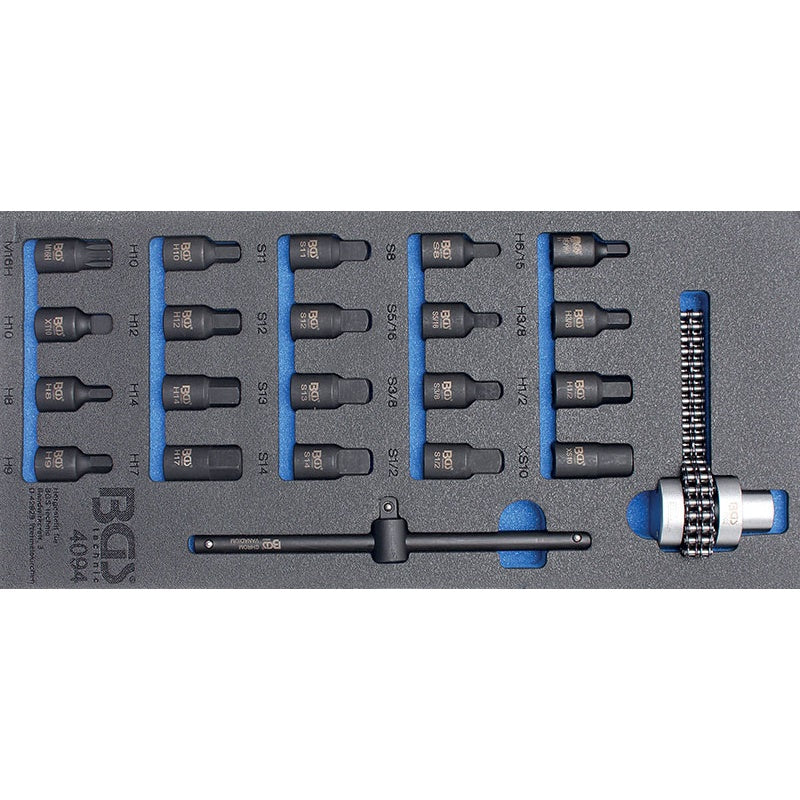 Modulo Per Carrello 1/3 | 21 Pz | Per Tappi Scarico Olio Art.BGS4094 BIBA-RICAMBI