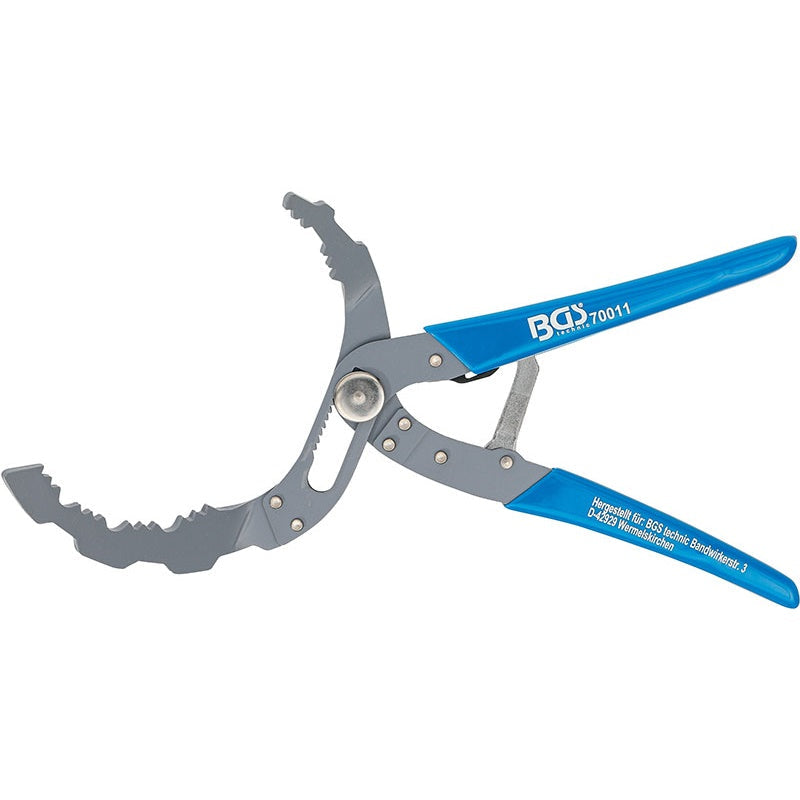 Pinza Per Filtri Olio Autoregolante Per Ø 60-120 mm Ganasce a 30° Art.BGS70011 BIBA-RICAMBI