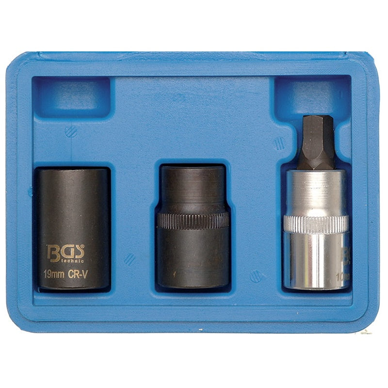 Set Bussole Pentagonali da 3 Pezzi Attacco 1/2" BGS1112 BIBA-RICAMBI