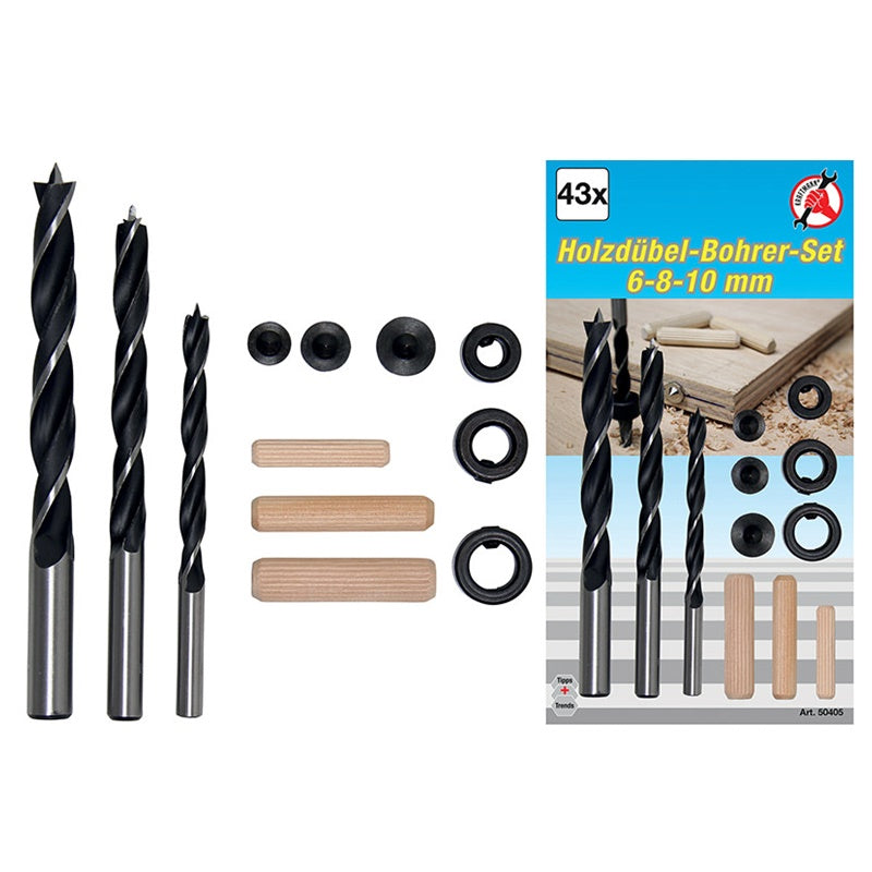 Set 43 Pezzi Punte e Accessori Per Legno art.BGSS50405 BIBA-RICAMBI