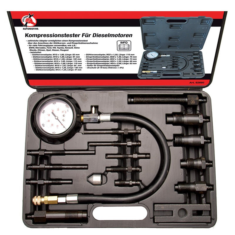 Tester di Compressione per Motori Diesel art.BGS62660 BIBA-RICAMBI