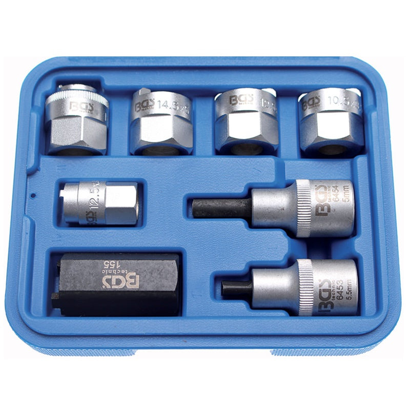 Set 8 Pezzi Utensili per Ammortizzatori BGS6457 BIBA-RICAMBI