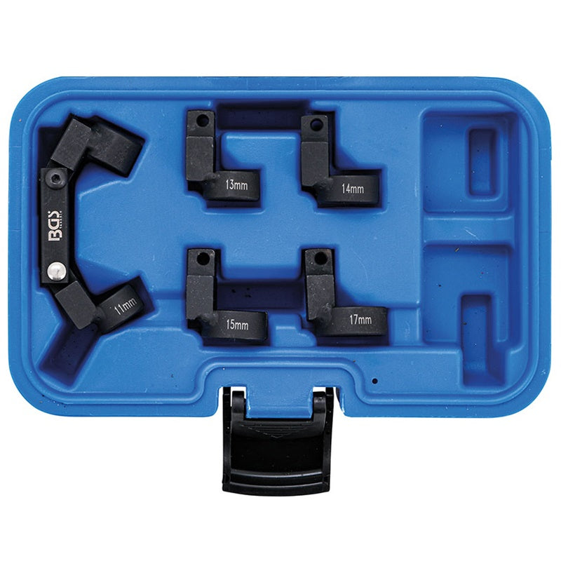 Set 5 Pz Chiavi Doppio Snodo per Linee Tubi con Teste Intercambiabili art.BGS6895 BIBA-RICAMBI