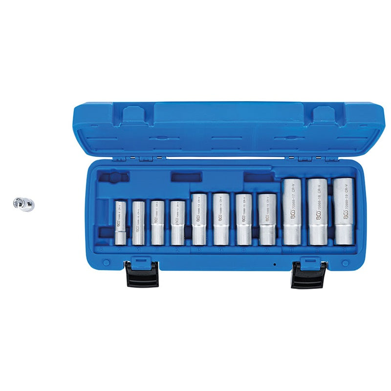 SET 12 PZ BUSSOLE SPECIALI SCANALATE ATTACCO 3/8” 5-19 MM ART.BGS70988 BIBA-RICAMBI