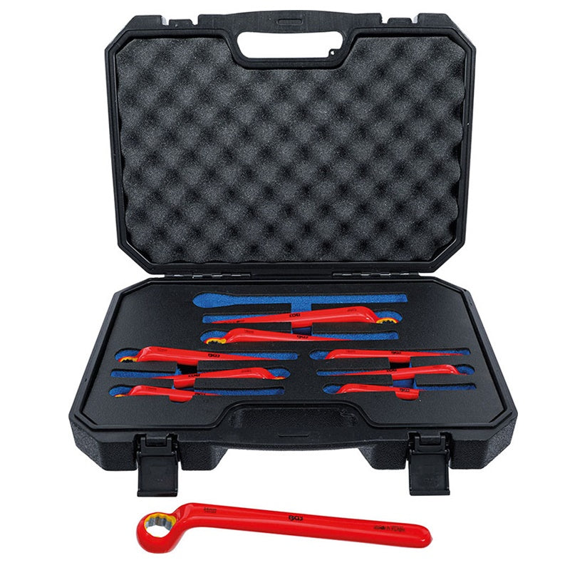 SET 9 PZ CHIAVI DISASSATE CON ANELLO POLIGONALE ISOLATE VDE 10-24 MM ART.BGS72035 BIBA-RICAMBI