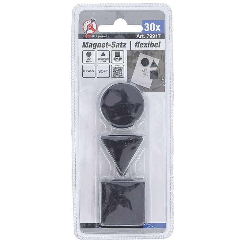Set 30 Pz Magneti Flessibili art.BGS79917 BIBA-RICAMBI